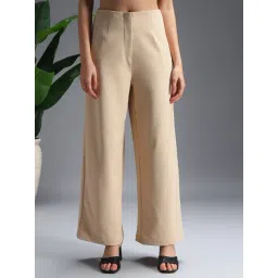 Zastraa Beige Casual Trousers-picture-11