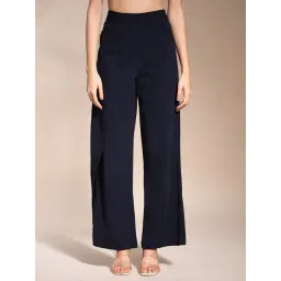 Zastraa Blue Casual Trousers-picture-22