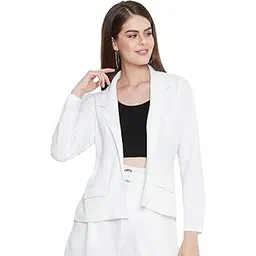 zastraa Regular Fit Women's Single breasted Blazer|| Solid Coat|| Casual Jacket-picture-30