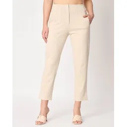 zastraa Slim Fit Trousers with Slip Pockets-picture-19