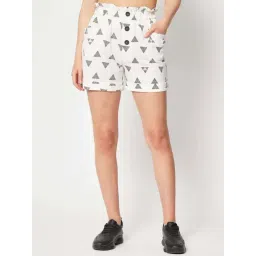 ZASTRAA WhitePrint Shorts-picture-21