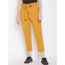 Zastraa Women Relaxed Regular Fit Non Iron Trousers-picture-30