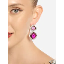 Zaveri Pearls Austrian Diamond Gold-Plated Drop Earring-picture-15