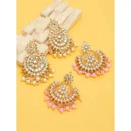 Zaveri Pearls Clear Alloy Dangler Earrings - Set of 2-image-13