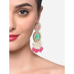 Zaveri Pearls Contemporary Drop Earrings-picture-22