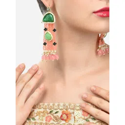 Zaveri Pearls Contemporary Drop Earrings-picture-33