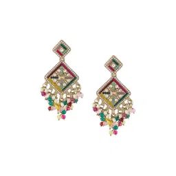 Zaveri Pearls Contemporary Drop Earrings-picture-21