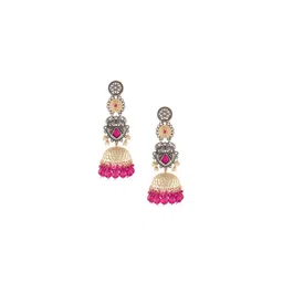 Zaveri Pearls Contemporary Jhumkas Earrings-picture-17