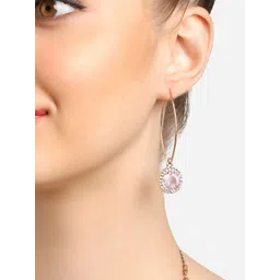 Zaveri Pearls Gold-Plated Artificial Stones Drop Earrings-picture-14