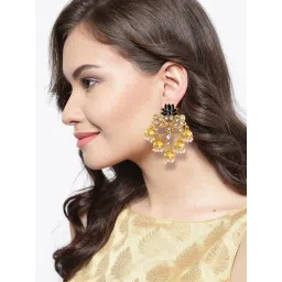 Zaveri Pearls Golden Alloy Jhumki Earrings-picture-20