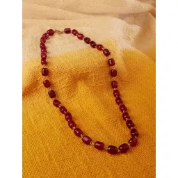 Zaveri Pearls Maroon Beaded Contemporary Necklace-ZPFK13621-picture-24