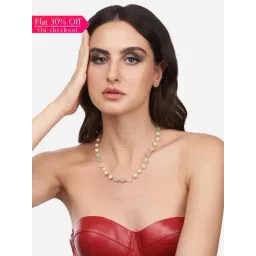 Zaveri Pearls Multicolor Beaded Contemporary Necklace & Chain-ZPFK13764-picture-17