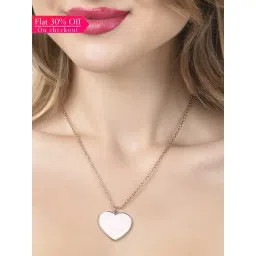 Zaveri Pearls Pink Meenakari Heart Pendant Contemporary Chain-ZPFK14564-picture-42