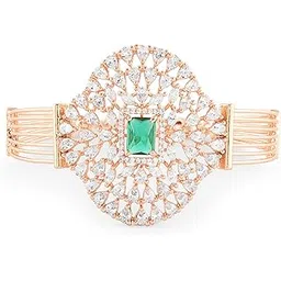 zaveri pearls Rose Gold Dazzling Cubic Zirconia Contemporary Bracelet For Women-ZPFK16936-picture-20