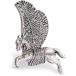 zaveri pearls Silver Tone Flying Horse Antique Oxidised Adjustable Finger Ring For Women-ZPFK16648-picture-31