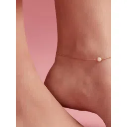 Zavya 92.5 Sterling Silver Anklet for Women in Gold-Plating-picture-16