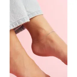 Zavya 92.5 Sterling Silver Anklet for Women in Rhodium-Plating-picture-22