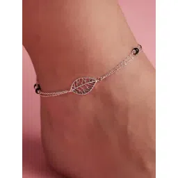 Zavya 92.5 Sterling Silver Anklet for Women in Rhodium-Plating-picture-45