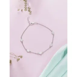 Zavya 92.5 Sterling Silver Anklet for Women in Rhodium-Plating-picture-22