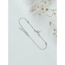 Zavya 92.5 Sterling Silver Anklet for Women in Rhodium-Plating-picture-20