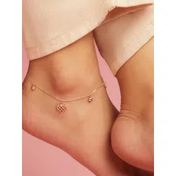 Zavya 92.5 Sterling Silver Anklet for Women in Rose Gold-Plating-picture-33
