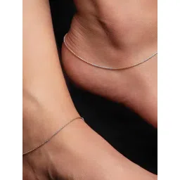 Zavya 92.5 Sterling Silver Anklet for Women (Pair of Anklets)-picture-25