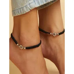 Zavya 92.5 Sterling Silver Anklet for Women (Pair of Anklets) in Rhodium-Plating-picture-37