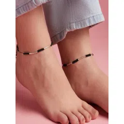 Zavya 92.5 Sterling Silver Anklet for Women (Pair of Anklets) in Rhodium-Plating image 1
