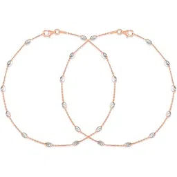 zavya 925 Sterling Silver Beads Triple Tone Anklet (Pair) | Gift for Women & Girls | With Certificate of Authenticity & 925 Stamp-picture-21