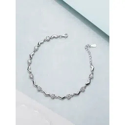 Zavya 92.5 Sterling Silver Bracelet in Rhodium-Plating-picture-48