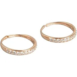 zavya 925 Sterling Silver Cubic Zirconia Rose Gold Plated Toe Ring | Gift for Women and Girls | With Certificate of Authenticity and 925 Hallmark-picture-29