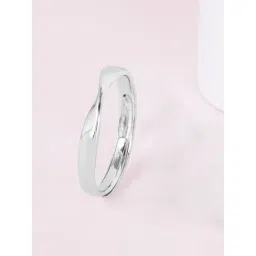 Zavya 925 Sterling Silver Cut Class Rhodium Casual Ring For Men-picture-10