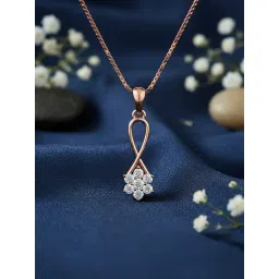 Zavya 925 Sterling Silver Rose Gold Pendant for Women-picture-35