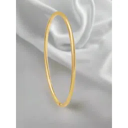 Zavya Classic Bold Gold Plated 925 Sterling Silver Bangle (Single)-picture-27