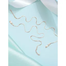 Zavya Enchanting Rose Gold-Plated 92.5 Sterling Silver Box Chain Anklet - Set of 2-picture-23