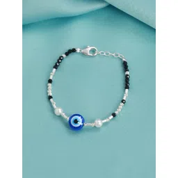 Zavya Kids 925 Pure Silver Cubic Zirconia Studded Charm Bracelet-picture-51