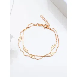 zavya Leafy Foliage Rose Gold-Plated 925 Sterling Silver Bracelet-picture-44