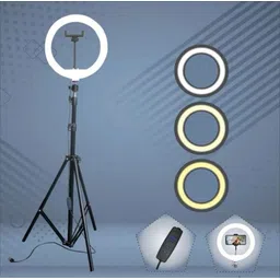 ZAXART 10 inch Big LED Selfie Ring Light with Extendable Tripod Stand 7 Feet trending Ring Flash-picture-25