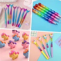 zaydanic Princess Pencil Box Magnetic Lock, Dual Compartments, Stationery School Kit, Disney Cartoon Case Inbuild LED Light for Girls, Kids, Students Art Plastic Pencil Box image 5