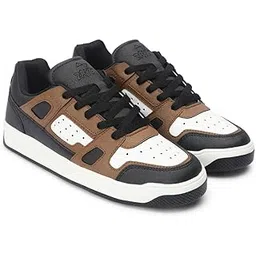 zaydn ASH Sneaker Shoes for Men | Soft Cushioned Insole & Lightweight | Stylish Lace-Up Shoes with Causal Outfits | Trendy Sneakers | Shoes for Man | Low Top Sneaker Shoes Black Brown-picture-54