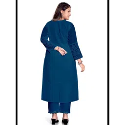 ZAZADIYA ENTERPRISE Women Navy Blue Kurtis-picture-30