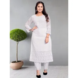 ZAZADIYA ENTERPRISE Women White Kurtis-picture-23