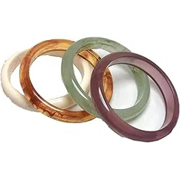 zbdroxygen 4PCS Resin Bangles for Women, Bangles for Women Set Stylish and Trendy, New Chinese Style Translucent Bangles and Fashion, suitable Gift for Women and Girls-picture-36