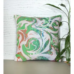 Multicolor Poly Cotton Floral 16x16 inches Cushion Covers (1pc) by Zeba-image-17