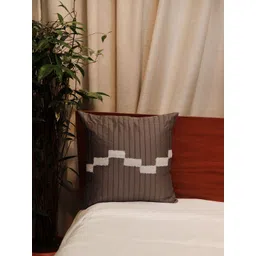 ZEBA Grey Embroidered Square Cushion Covers-picture-18