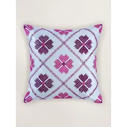 ZEBA Pink Embroidered Square Cushion Covers-picture-28