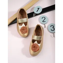 Zebba Girls Floral Embellished Party Ballerinas-picture-34
