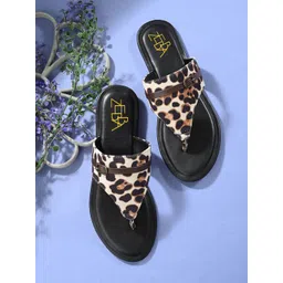 Zebba Women Printed T-Strap Flats-picture-39