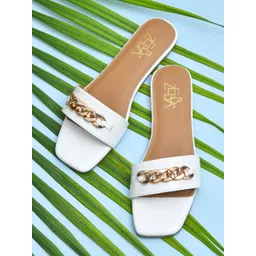 Zebba Women Striped Open Toe Flats with Bows-picture-17