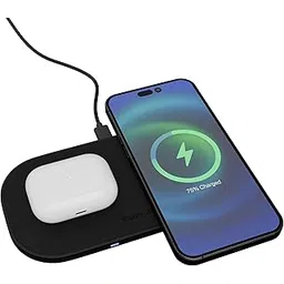 Zebronics 2-in-1 Wireless Charging Pad with 30W Output, Fast Charging, Built-in Protection, Foreign Object Detection, 1m Type-C Cable, for Wireless Earbuds & Smartphones, Texture Finish (WCP 215)-picture-12